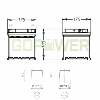 Batteria Auto D26 70ah 540EN Vetture Asiatiche Ermetica